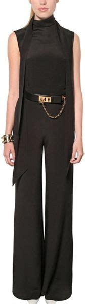 celine black silk jumpsuit|Celine beauté lipstick.